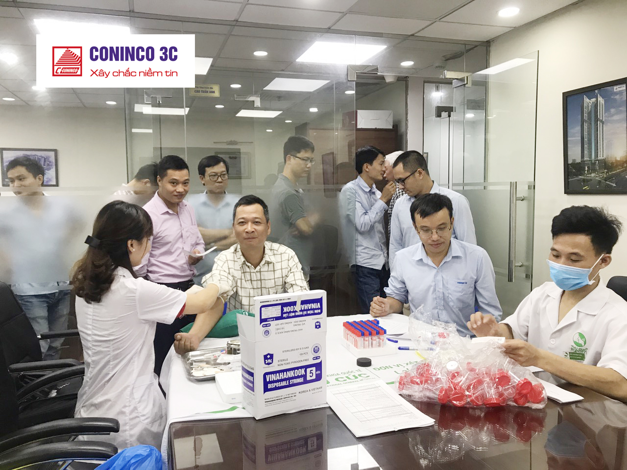 Công đoàn CONINCO 3C phối hợp tổ chức khám sức khỏe định kỳ cho cán bộ lao động