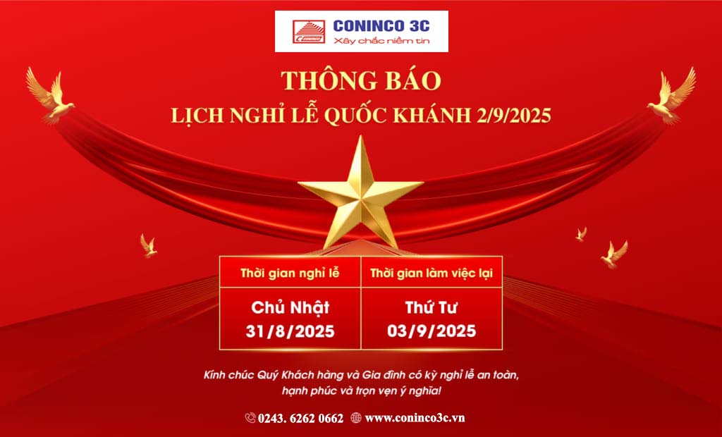 Thông báo lịch nghỉ lễ Quốc khánh 02.9.2025